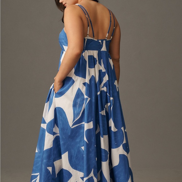 Anthropologie Blue and White Dress - Picture 2 of 6